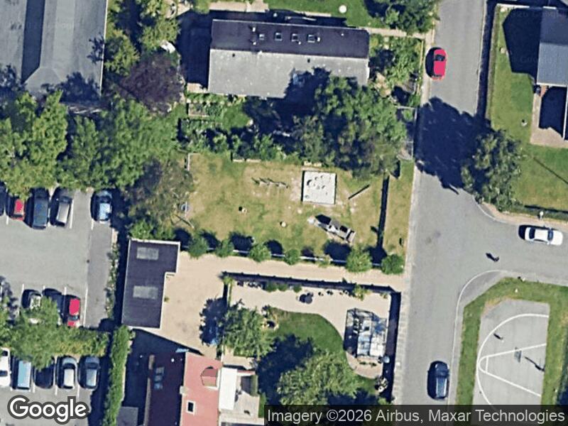 Satellitfoto af Legepladsen v. Valnøddevej
