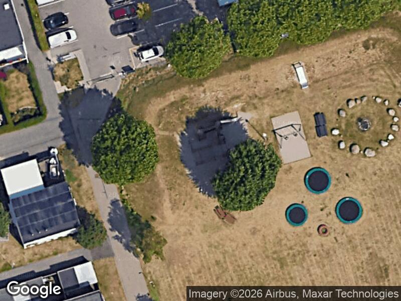 Satellitfoto af Kongelundsparkens lille legeplads