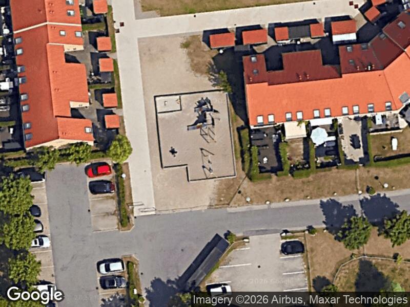 Satellitfoto af Legepladsen v. Holdkærs Ager