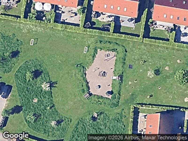 Satellitfoto af Legepladsen v. Rørmose Parkvej