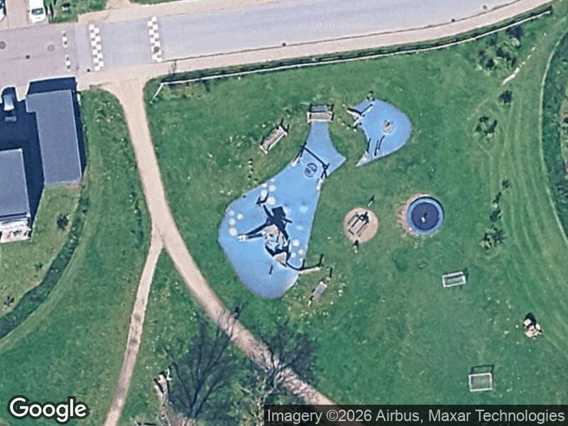 Satellitfoto af Den Blå Legeplads