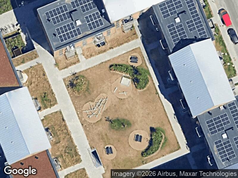 Satellitfoto af Legepladsen v. Arresøvej