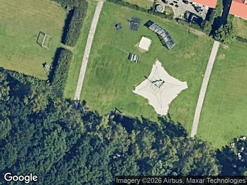 Satellitfoto af Legepladsen i Hjulbjergparken