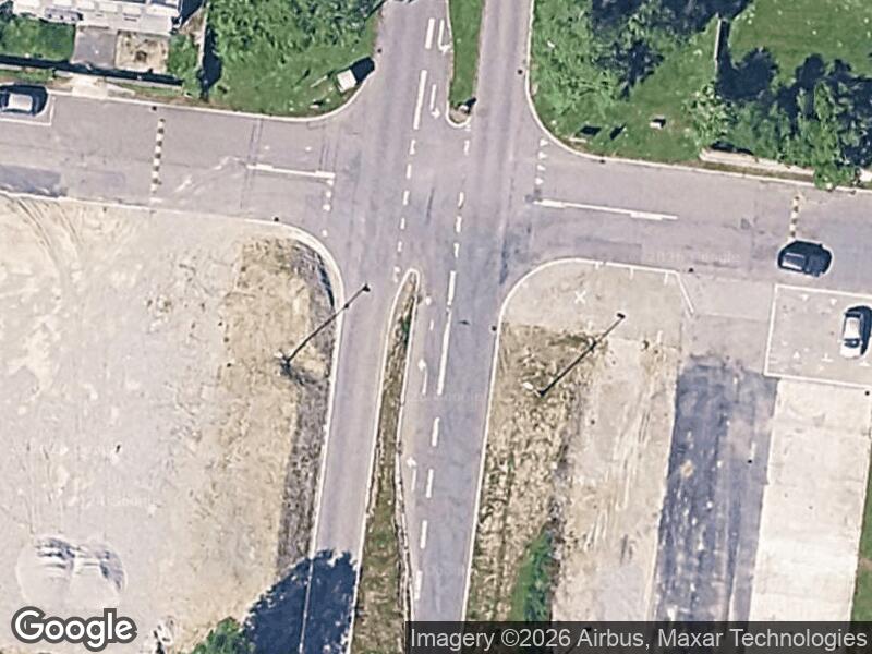Satellitfoto af Legepladsen v. Tranumparken