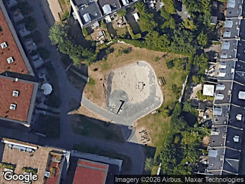 Satellitfoto af Legepladsen i Vesten for Humlen