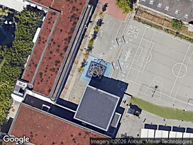Satellitfoto af Legepladsen v. Kristianiagade