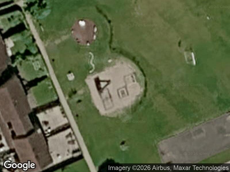 Satellitfoto af Legepladsen v. Løvenholmvej