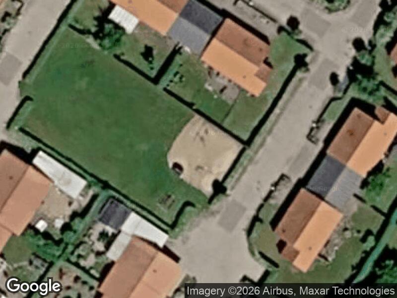 Satellitfoto af Legepladsen v. Baneledet