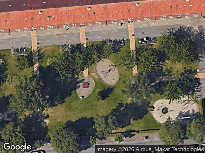 Satellitfoto af Legepladsen v. Vilhelm Thomsens Allé
