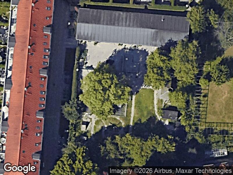 Satellitfoto af Legepladsen v. Blåmunkevej
