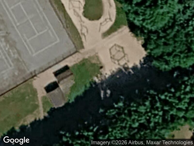 Satellitfoto af Legepladsen ved Gørding skole