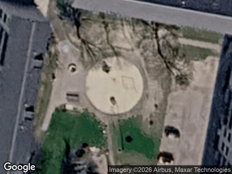 Satellitfoto af Legepladsen v. Thyrasvej