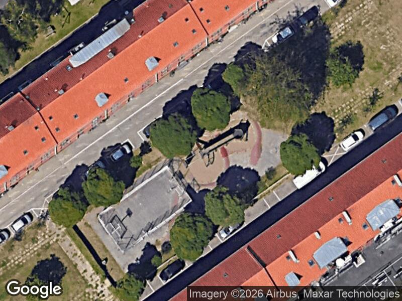 Satellitfoto af Legepladsen på Mejsevænget