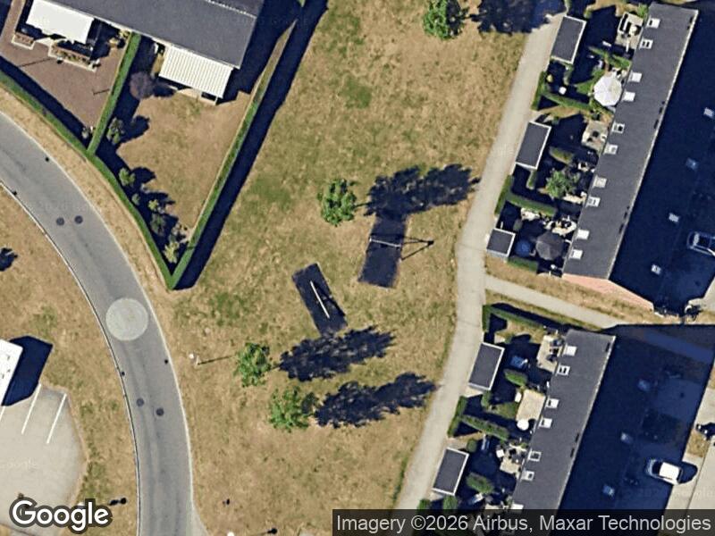 Satellitfoto af Legepladsen v. Bjerggårdsløkken