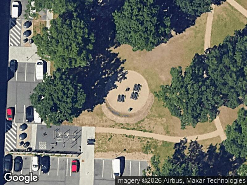 Satellitfoto af Legepladsen v. Bystævnevej