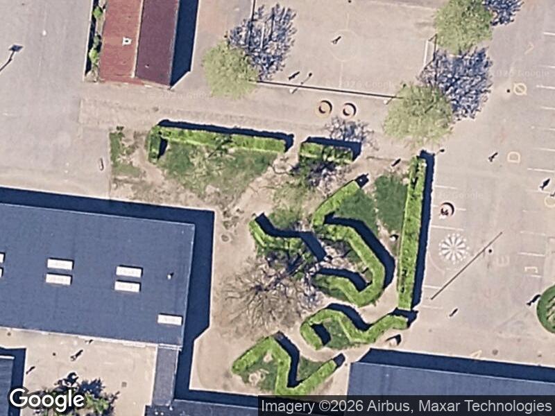Satellitfoto af Legepladsen v. Borgerdiget