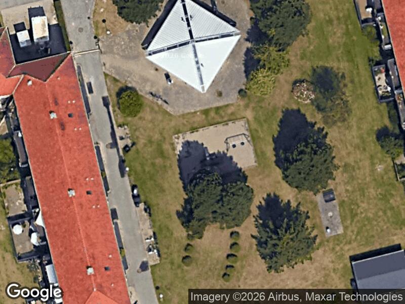 Satellitfoto af Legepladsen v. Almegård Alle