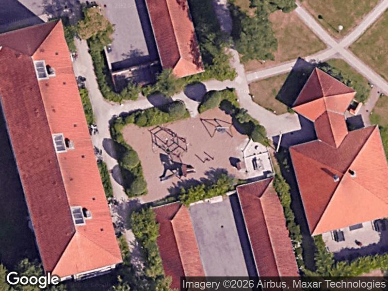 Satellitfoto af Legepladsen v. Ligustervænget
