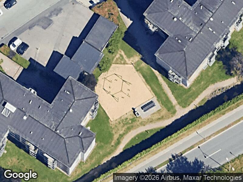 Satellitfoto af Legepladsen v. Solhvervsvej