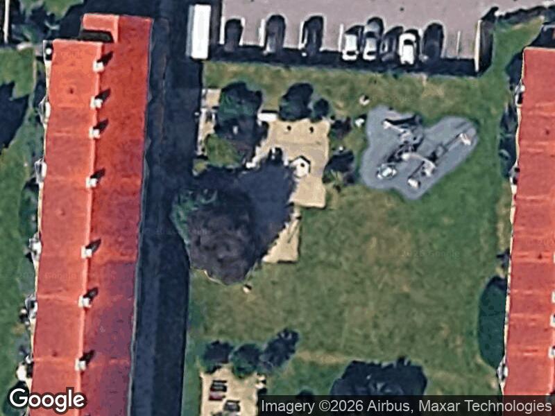 Satellitfoto af Legepladsen v. Pælestykkerne