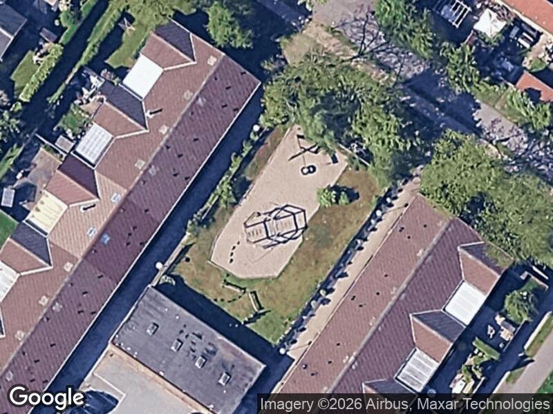 Satellitfoto af Legepladsen v. Bøgelunden