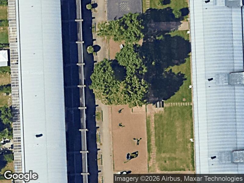 Satellitfoto af Legepladsen v. Birkeparken