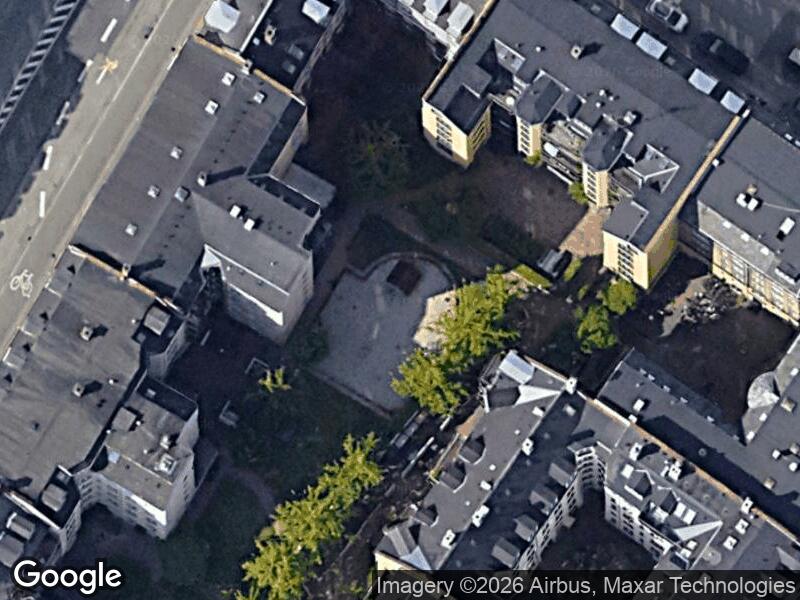 Satellitfoto af Legepladsen v. Rømersgade