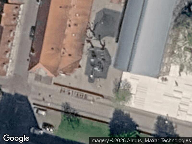 Satellitfoto af Køge kirke