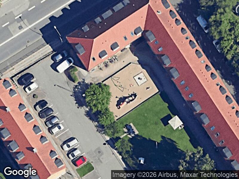 Satellitfoto af Legepladsen v. Anker Jensens Vej