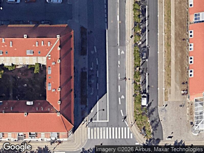 Satellitfoto af Legepladsen i Svendborggade