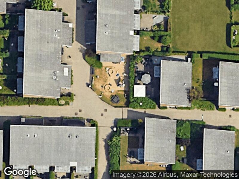 Satellitfoto af Legepladsen v. Fredrik Bajers Vej