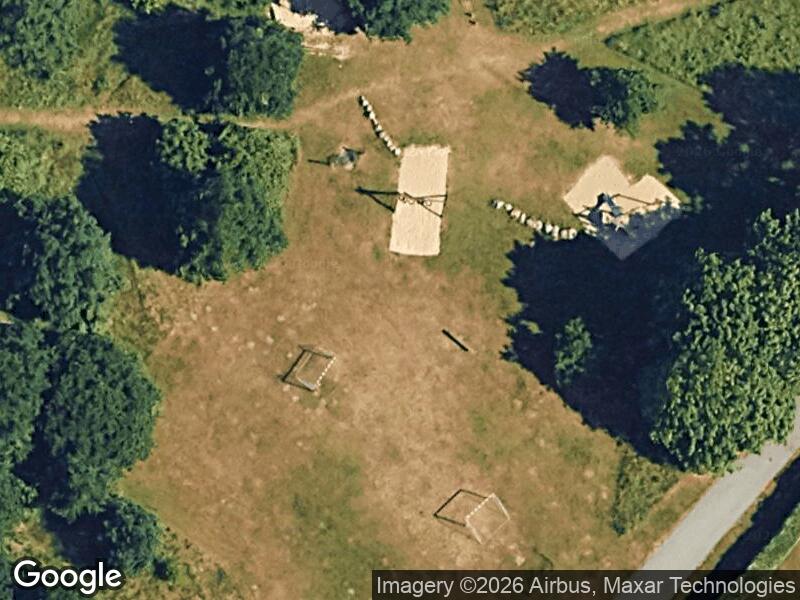 Satellitfoto af Legepladsen v. Lerkenfeltvej