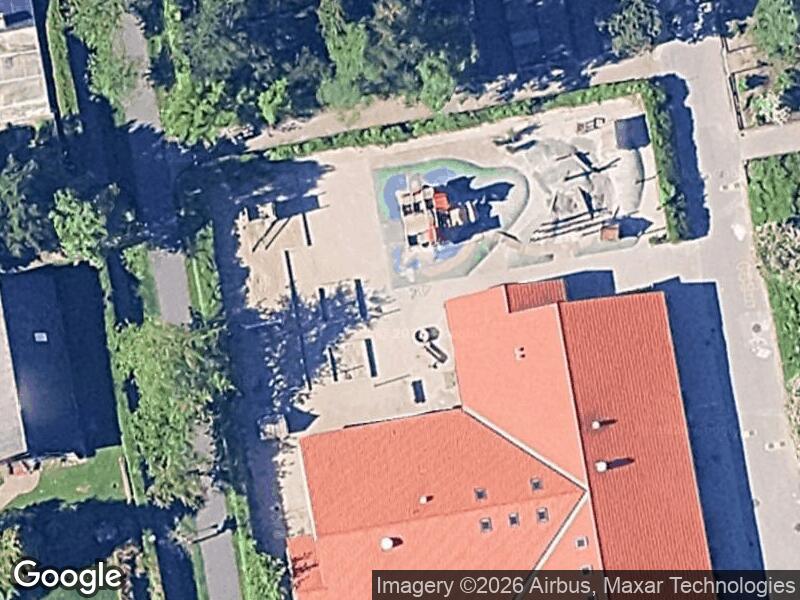 Satellitfoto af Legepladsen v. Lyøvej