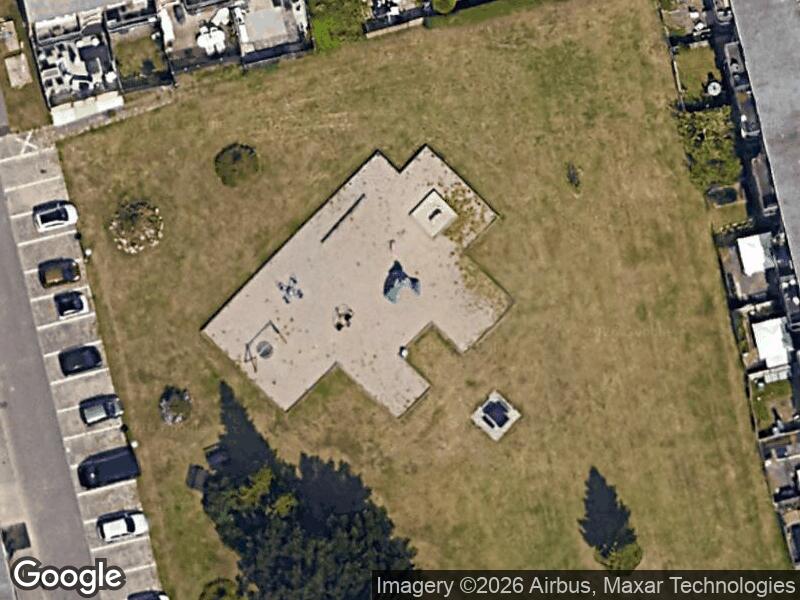 Satellitfoto af Legepladsen v. Almegård Alle