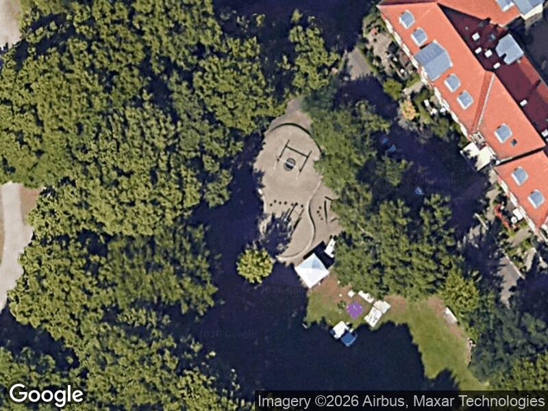Satellitfoto af Legepladsen på Genforeningspladsen syd