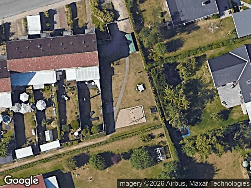 Satellitfoto af Legepladsen v. Sæbjørnsvej