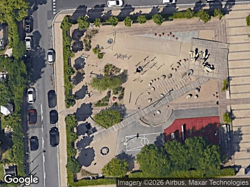 Satellitfoto af Legepladsen på Sundbyvester Plads