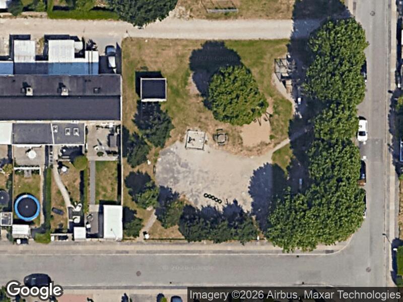 Satellitfoto af Hadsten Alle/Børkop Alle