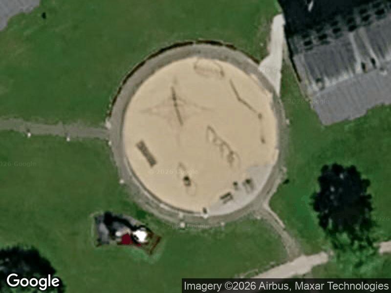 Satellitfoto af Legepladsen v. Bjellerupparken