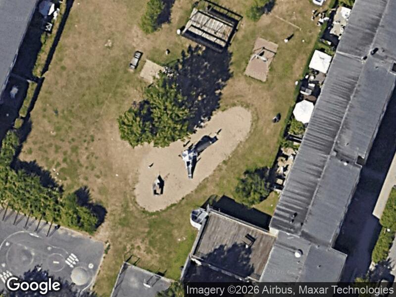 Satellitfoto af Legepladsen v. Vestfløjen
