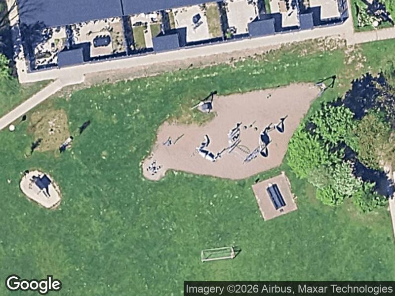 Satellitfoto af Den Blå Legeplads