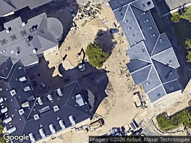 Satellitfoto af Legepladsen v. Rosenvængets Hovedvej