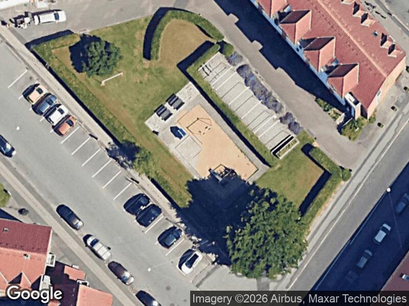 Satellitfoto af Legepladsen v. Viggo Stuckenbergs Vej