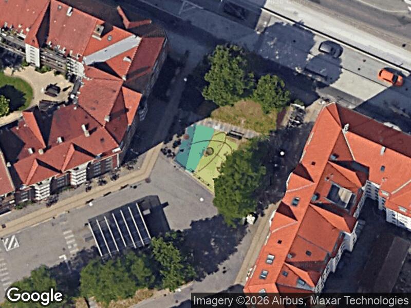 Satellitfoto af Legepladsen v. Under Elmene