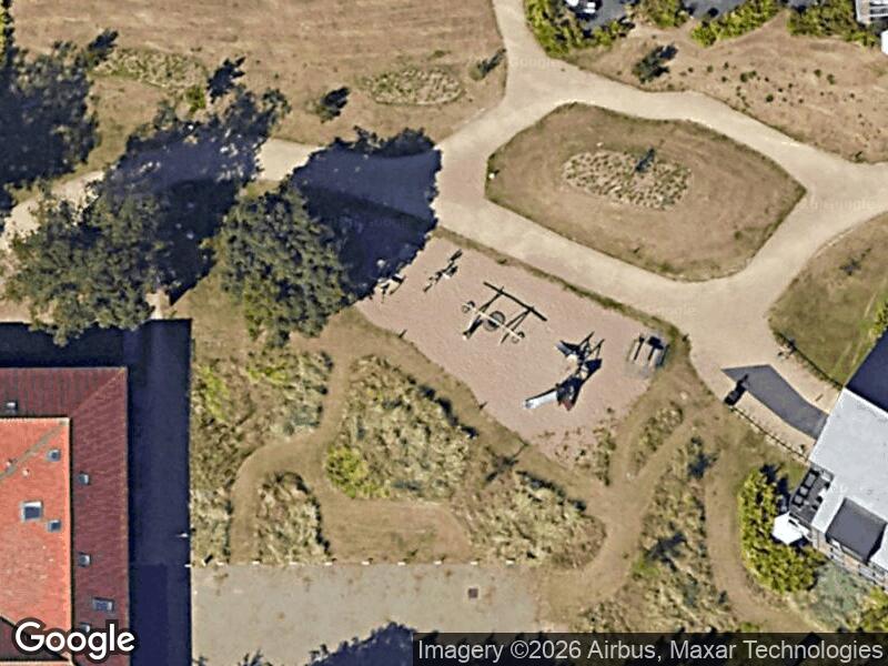 Satellitfoto af Legepladsen v. Strandpromenaden