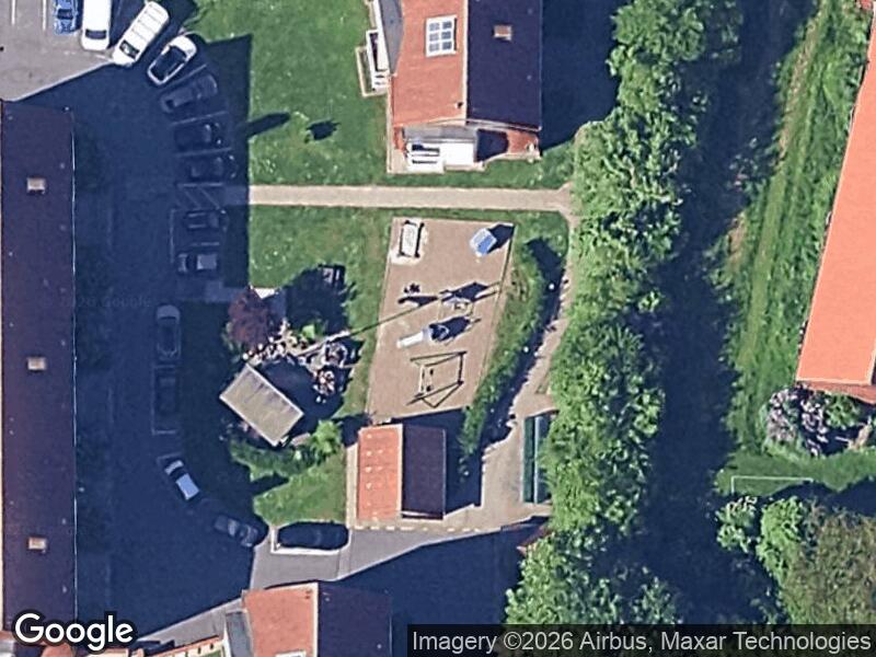 Satellitfoto af Legepladsen v. Præstevænget