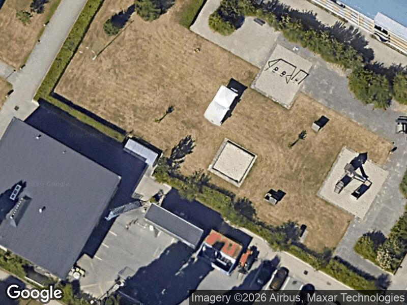 Satellitfoto af Stationsalleen