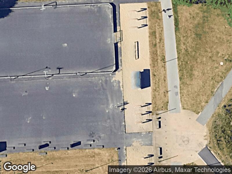 Satellitfoto af Legepladsen ved Idrætspladsen