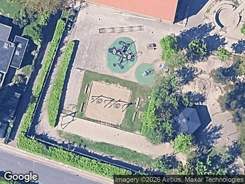 Satellitfoto af Legepladsen v. Toftegårdsvej
