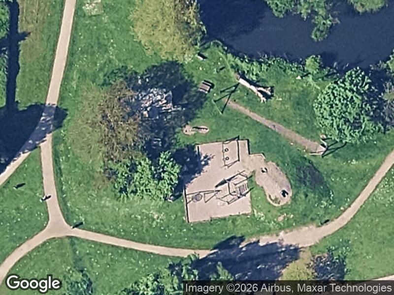 Satellitfoto af Legepladsen v. Ludvig Holsteins Alle